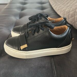 Buscemi Black and White Kids Shoes